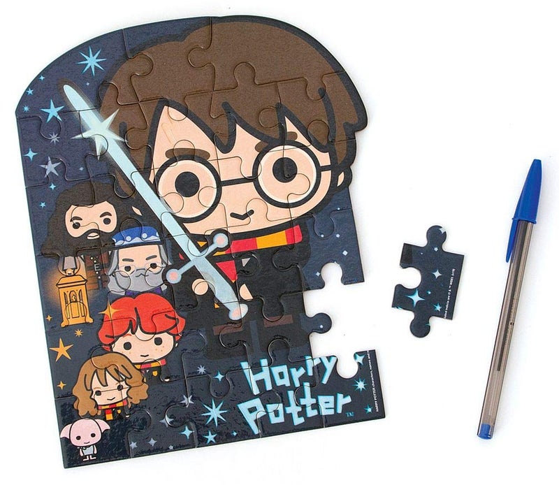 Playhouse Glow in The Dark Harry Potter Chibi 28-Piece Die-Cut Shaped Mini Puzzle for Kids - Image 4
